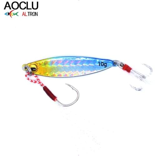 AOCLU 5 Colors 7g 10g 15g 20g 30g Metal Jig Hard Bait Sinking Stick Fishing lures Sea fishing Spanish mackerel Origin jigging