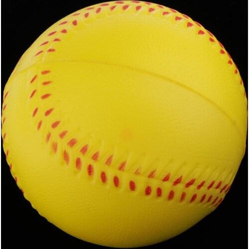 Soft Ball PU Baseball Ball Training Exercise Baseball Anti-stress Toys Gym Fitness in Yellow