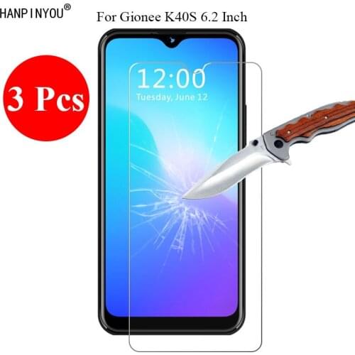 3 Pcs/Lot New 9H 2.5D Tempered Glass Screen Protector For Gionee K40S 6.2" Protective Film + Clean Tools
