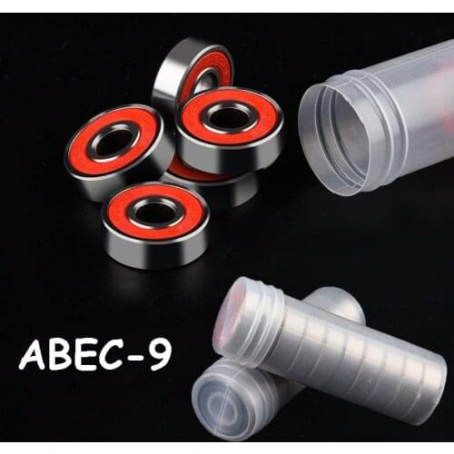 10PCS ABEC 9 608 2RS Stainless Steel Bearings High Performance Anti-rust Roller Skate Scooter Skateboard Wheel Bearings 8x22x7mm