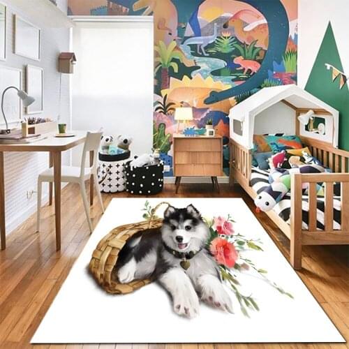Animal Series Area Rugs Bedroom Home Decoration Bedside Non-Slip Mats Washable Childrens Play Game Carpets