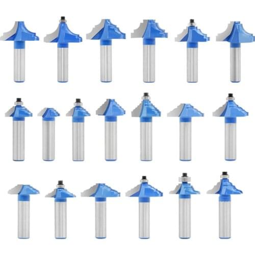 1/2-Inch Shank Carbide alloy T-shape Tongue and Groove Router Bit Set Wood Milling Cutter Woodworking Tool