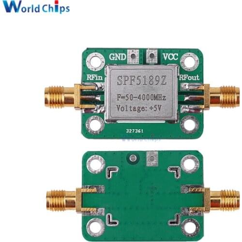SPF5189 0.6dB Amplifier Signal Receiver LNA 50-4000 MHz RF Low Noise Amplifier Board Module For FM HF VHF / UHF Ham Radio Hot