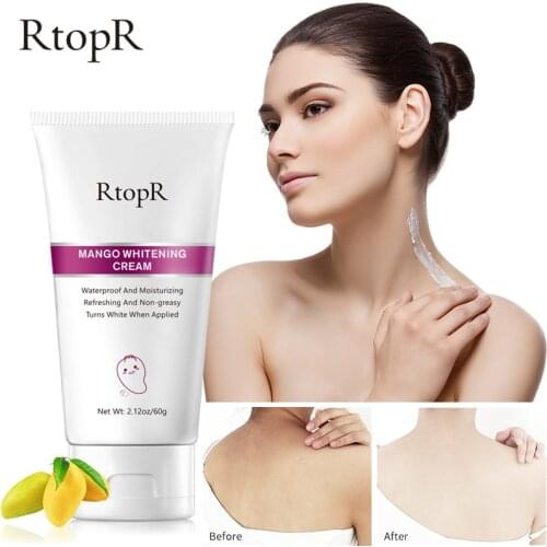 RtopR Mango Whitening Cream Underarm Legs Knee Private Parts Body Moisturizing Whitening Cream Cosmetics Skin Care Cream TSLM2