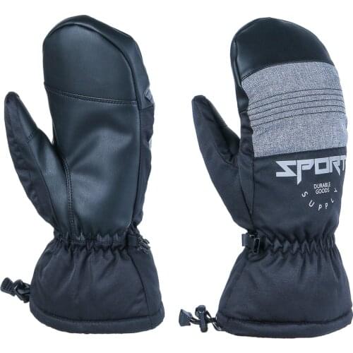 2021 Waterproof Winter Snowboard Snowmobile Mitten Men Women Gray Pink 3M Touchscreen Young Boys Girls Black Ski Snow Warm Glove