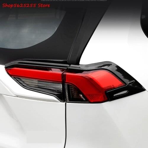 Taillight Cover Frame For Toyota RAV4 RAV 4 2019 2020 2021 Front and Rear Lampshade Modification Decoration Car Accessories