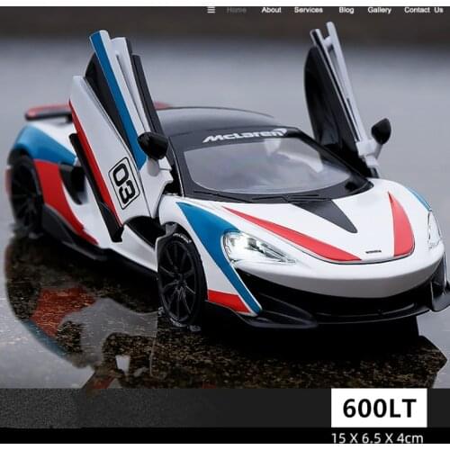 NEW 1:32 McLaren 600LT Alloy Car Model Diecasts & Toy Vehicles Toy Car Metal Collection High Simulation Model Toys For Kids Gift