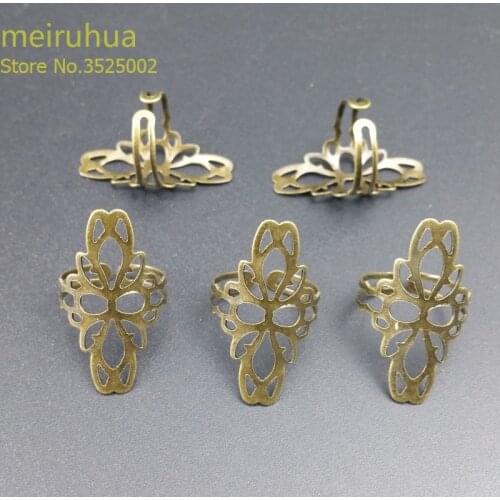 20pcs/lot antique bronze Adjustable ring DIY Ring Base Setting for Blank Jewelry Making 172801