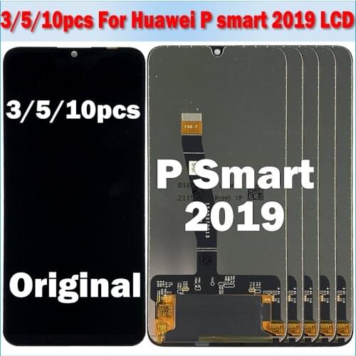 3/5/10pcs Original NEW For Huawei P Smart 2019 POT-LX3 POT-L23 POT-LX1 LCD Display Touch Screen Digitizer Assembly With Frame