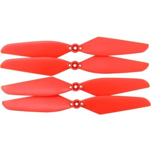 4PCS Red Propeller For D15 MJX B20 Bugs20 EIS Electronic Image Stabilization Brushless Dual GPS Quadcopter Aerial Drone