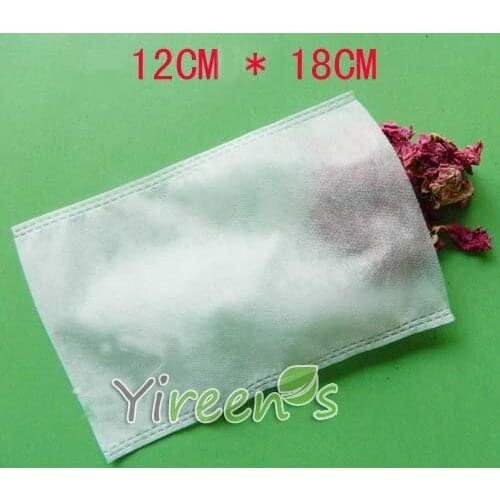 1000pcs 120 X180mm Tea Filters Non-woven Fabric Empty tea bags, Heat sealing filter bags, for plant, powders, flavor boil spices