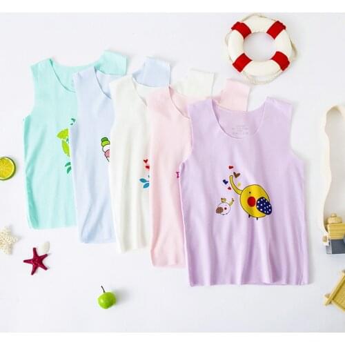 Kids Singlet Underwear Tank Top Sleeveless Undershirts Cotton Tank Tops for Baby Boy Children Clothing Toddler Tshirt 2-13T