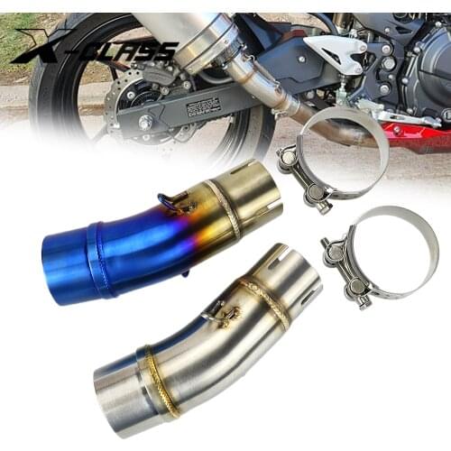 For Kawasaki Ninja 400 Z400 2018 2019 2020 2021 Motorcycle Exhaust Middle Pipe Exhaust System Link Connector Stainless Steel