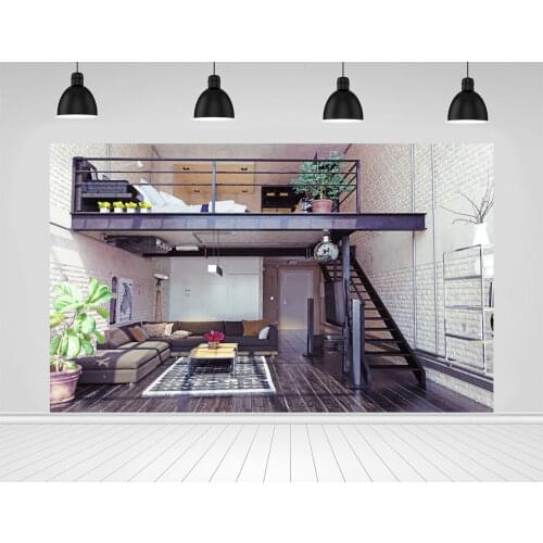Scopiso Apartment Interior Sofa Stairs Photography Backdrops Photographic Studio Photo Background Birthday Decorations Props