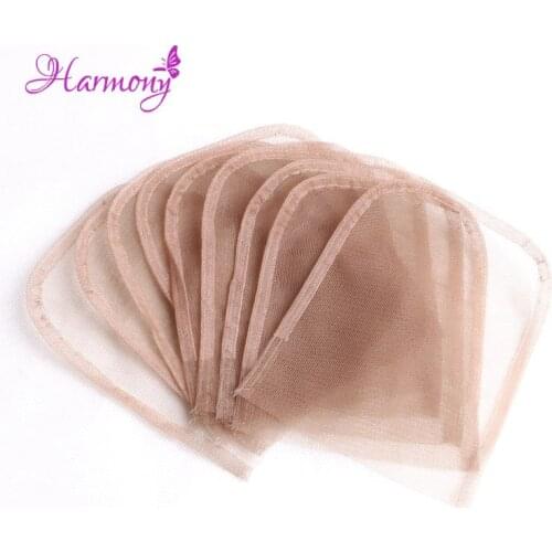 Harmony 5pcs/lot 4*4inch Swiss Lace Net Lace Basement for Making Frontal Wigs & Top Closure Wig DIY Accessories
