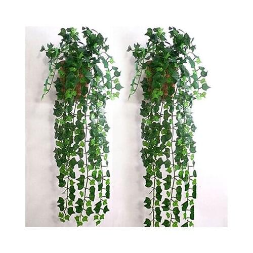 2.5M Artificial Flower Rattan Garland Plants Vine Fake Foliage Flowers Home Decor Lastic Evergreen Cirrus