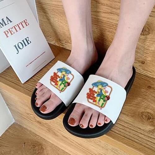 Summer Slippers Harajuku Easter Slippers Indoor Shoes Cartoon Slippers of Female Korean Version Fliop Flops