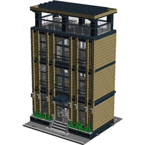 Architecture Modular Building Blocks Corporate Headquarters Modern House Model Child Model Educational Kids Toys