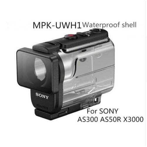 New SONY MPK-UWH1 Waterproof Underwater Case MPK-UWH1 For SONY FDR-X3000 HDR-AS300 HDR-AS50 waterproof case UWH1