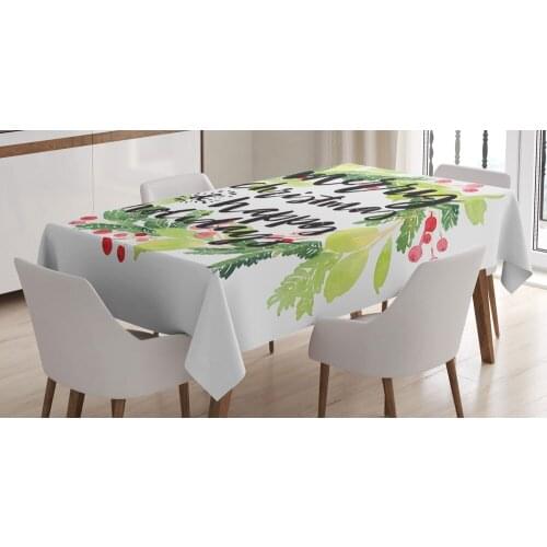 Orange Venue New Year Tablecloths On The Table