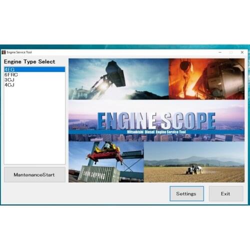 Engine scope diesel engine service tool + keygen for mitsubishi