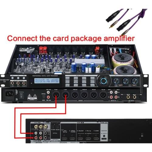 Processor Pre-stage Reverb Effector Digital Audio X9 Professional Microphone Anti-howling Equalization Ktv Stage Bluetooth Mixer