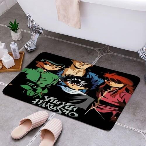 Yu Yu Hakusho Rhapsody Anti-slip Doormat Vacuuming Water Absorbing Kitchen Bedroon Bath Floor Mats Home Entrance Home Decora