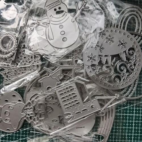 DIY Arts Different Metal Cutting Dies A Big Lucky Bag for Craft Scrapbooking High Quality Surprise Gift Card Wholesale