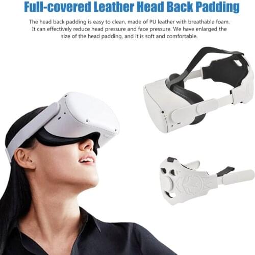 Adjustable Head Straps Fits For Oculus Quest 2 Elite VR Headset Comfortable Non-Slip Pressure-Relieving Head Strap Accessories
