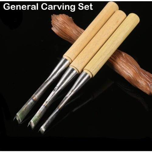 3pcs/lot V Type Hand Wood Carving Knives Tools General Details Root Chisel Made Ground By Hand Carpenter Carving Tools