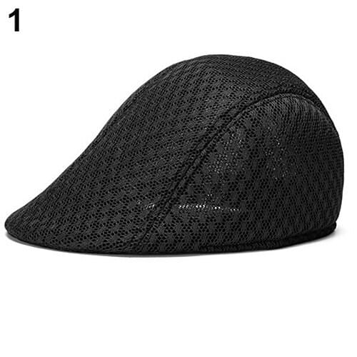 Unisex Fashion Duck Mesh Sun Flat Cap Beret sboy Cabbie Baseball Hat