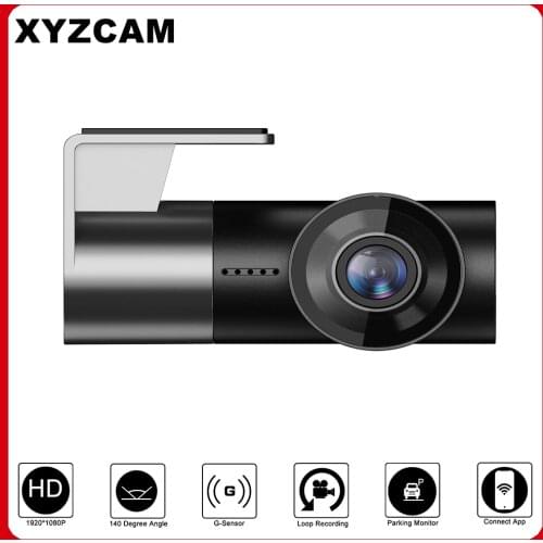 WiFi Dash Cam 1080P HD Car DVR Dash cam Rotatable Lens Night Vision Dash board Camera Video Recorder Support APP Connection