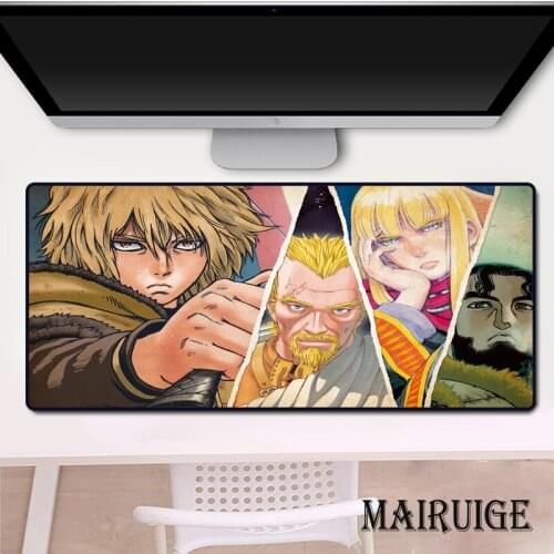 Vinland Saga Japanese anime game office design mouse pad non-slip waterproof beautiful rubber mousepad for 300X600 to400X900