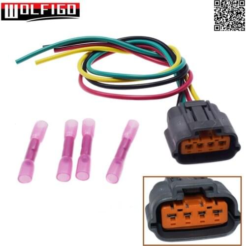 WOLFIGO New For Mazda B2600i B2600 Distributor Connector Plug Harness Pigtail 4-Wire For MZ29 MZ31 T2T52971SPEC DIS1137