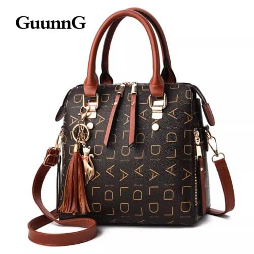 GuunnG geometric element letter luxury handbags women bags designer Classic retro carrying messenger bag female bag one shoulder