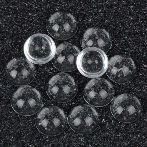 10pcs/lot 25mm Hemisphere Clear Glass Dome Cabochons Magnifying Cabochon Accessories For DIY Jewelry