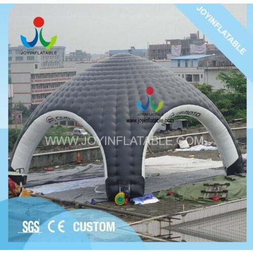 10X10M Gaint Inflatable Domes Car Tent for Camping,Black and White Inflatable Spider Tent with Waterproof