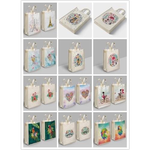 Diamond painting eco-friendly shopping tote bag Cross Stitch Picture of Rhinestone Mosaic Embroidery Sale Eco Bag