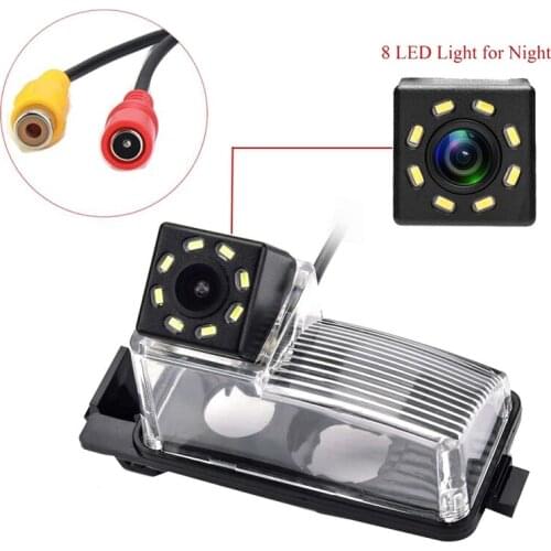 Car 8 LED Rear View Camera Waterproof HD Reversing Camera for Nissan Tiida/Versa Hatchback/Livina/Grand Livina/Pulsar