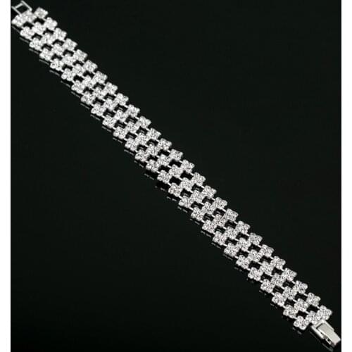 YFJEWE Charm Bracelets Brilliant Pave Top Quality Adjustable Charm Chain B174