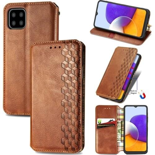 For Etui Samsung A22 5G 2021 Luxury Case PU Leather Texture Book Cover Magnetic Holder for Samsung Galaxy A22 Case A 22 4G Funda