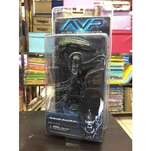 Aliens vs Predator Grid Alien Warrior Xenomorph Action Figure Collectible Model Toys 18cm