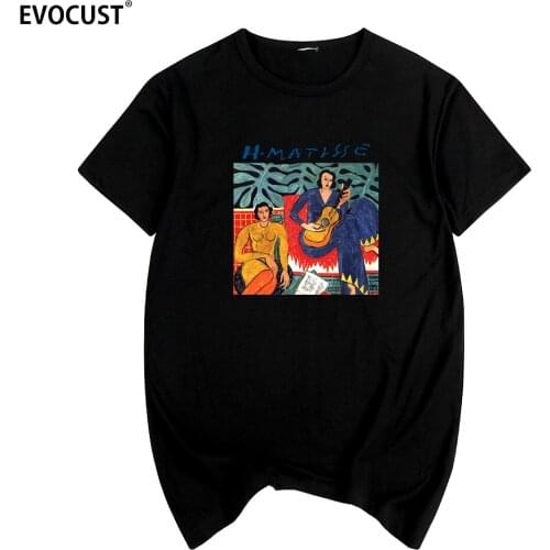 Matisse summer Vintage Print T-shirt Cotton Men T shirt New TEE TSHIRT Womens