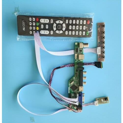 Kit for B116XW03 V0/V1/V2 1366x768 40pin USB LED HDMI LCD remote TV AV Audio Display LVDS Screen Controller board VGA panel
