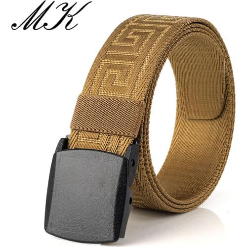 Maikun Nylon Belts for Men Military Tactical Outdoor Male Belts for Jeans Luxury