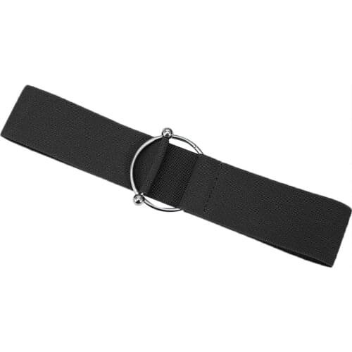 Fashion Women Casual Elastic Band Belt Buckle Belt Waistband Leisure Belt