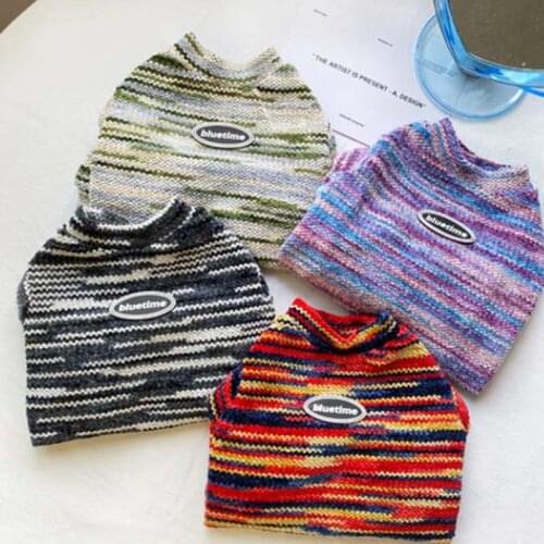 New retro modern color Teddy dog clothes pet dog sweater cat clothes small milk cat Bichon Hiromi spring and autumn keep warm