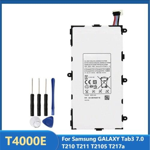 Original Replacement Tablet Battery T4000E For Samsung GALAXY Tab3 7.0 T210 T211 T2105 T217a T4000C T4000U 4000mAh
