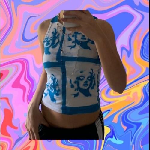 Pastel Goth Skeleton Print Oversize T-shirts Summer Y2K Aesthetics O-neck Short Sleeve Tees E-girl 2000s Streetwear Basic Tops