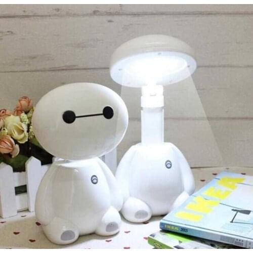 Rechargeable Cartoon Folding LED Table Lamp Learning Desk Childrens Desk Lamp Button Switch